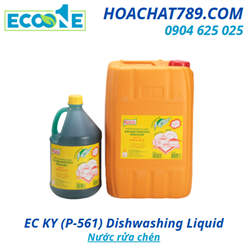 EC KY (P-561) Dishwashing Liquid Nước rửa chén cho gia đình, phòng ăn, nhà hàng, quầy hàng rong,…